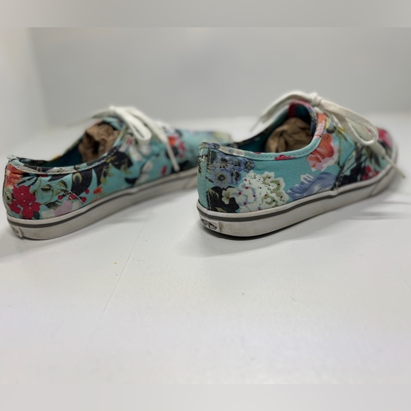 Vans off the Wall kids floral print size 4 - Picture 5 of 10